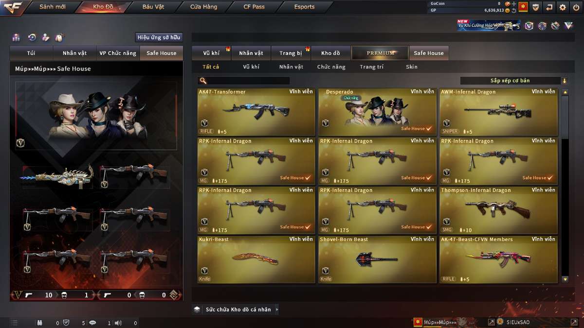 shop acc cf uy tin gia re